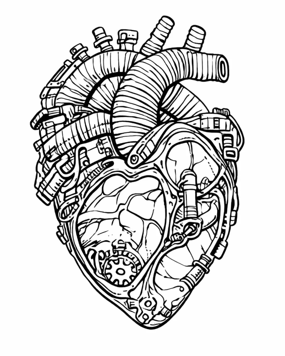 Balanced tattoo stencil detail level preview in StencilStudio